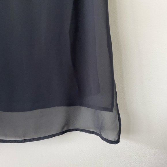 ALL SAINTS Black sleeveless top size 0 women's shirt blouse - Picture 8 of 10